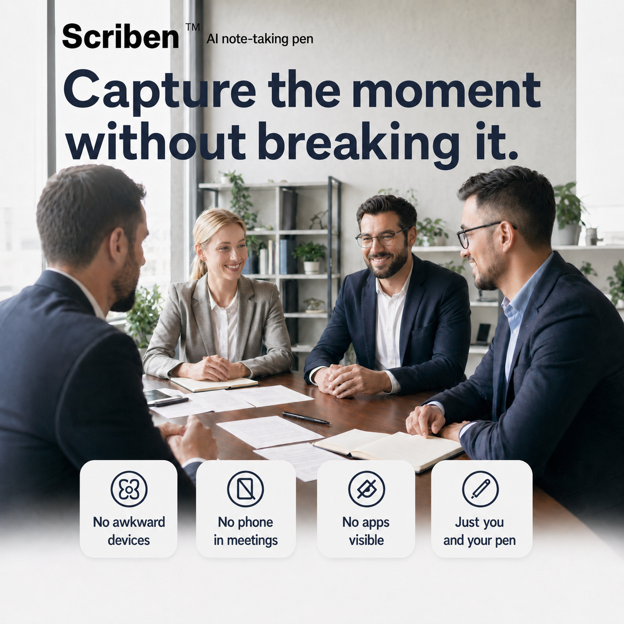 Scriben — AI搭載ノートテイキングペン