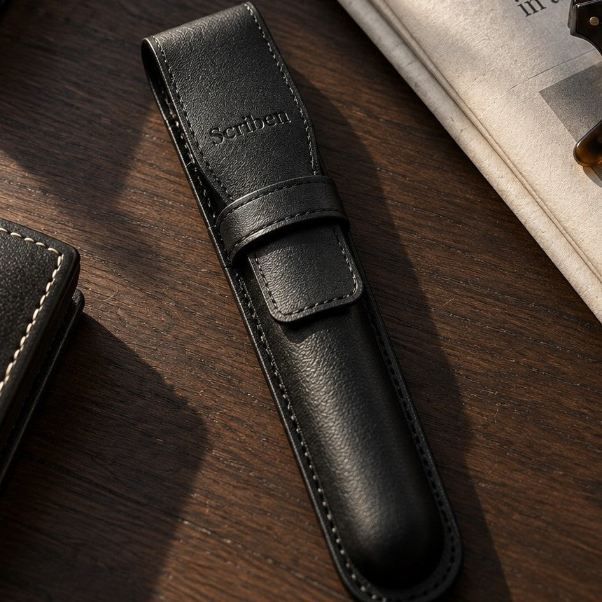 Scriben leather pen case